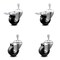 Service Caster 3.5 Inch Phenolic Swivel 10mm Threaded Stem Caster Total Lock Brake, 2PK SCC-TSTTL20S3514-PHR-M1015-2-S-2 - alternate 3
